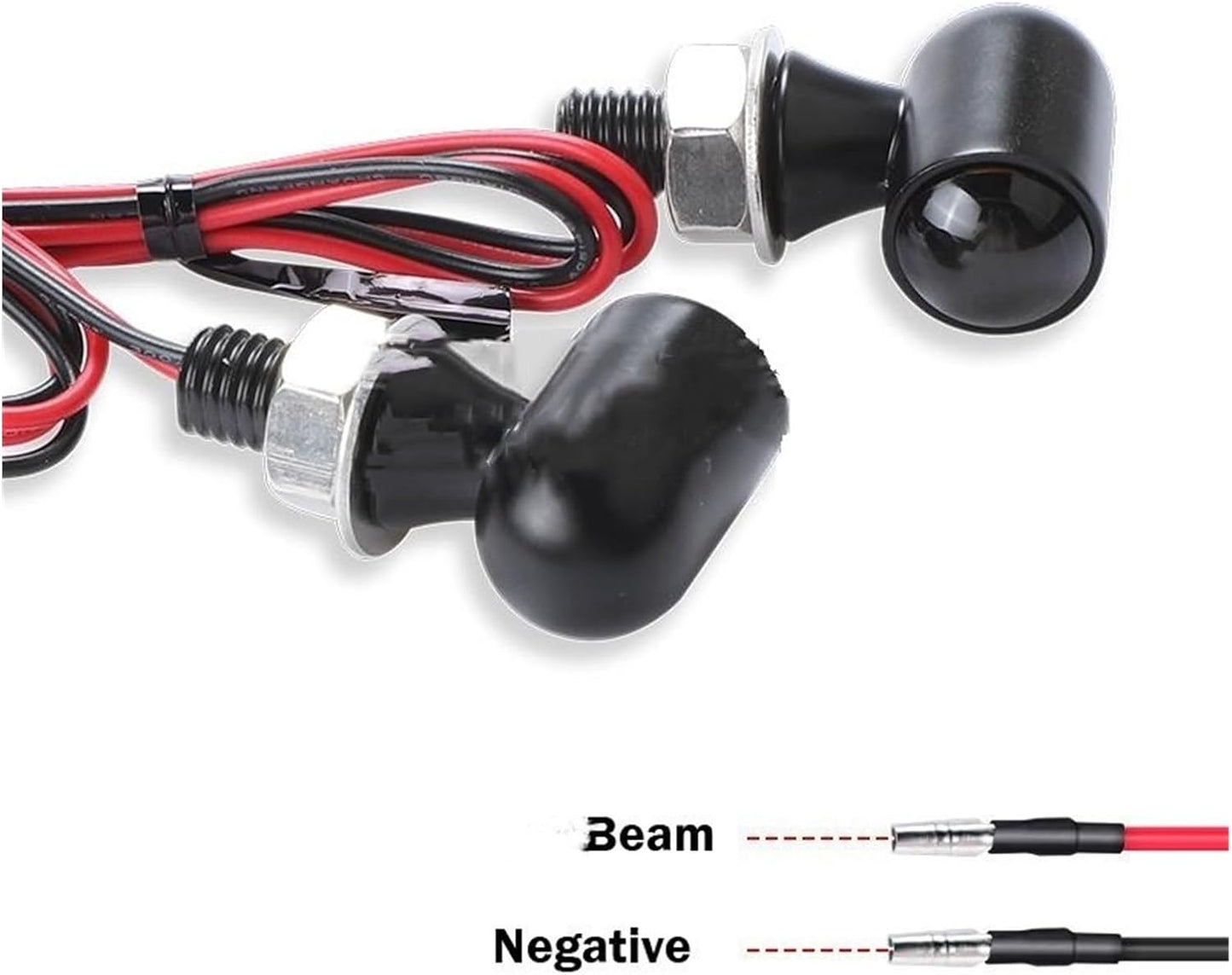 Turn Indicator Aluminium Motorcycle Led Turn Signal Light Black/Chrome Amber Flasher Rear Turn Signal Lamp Indicator for Bobber 12V