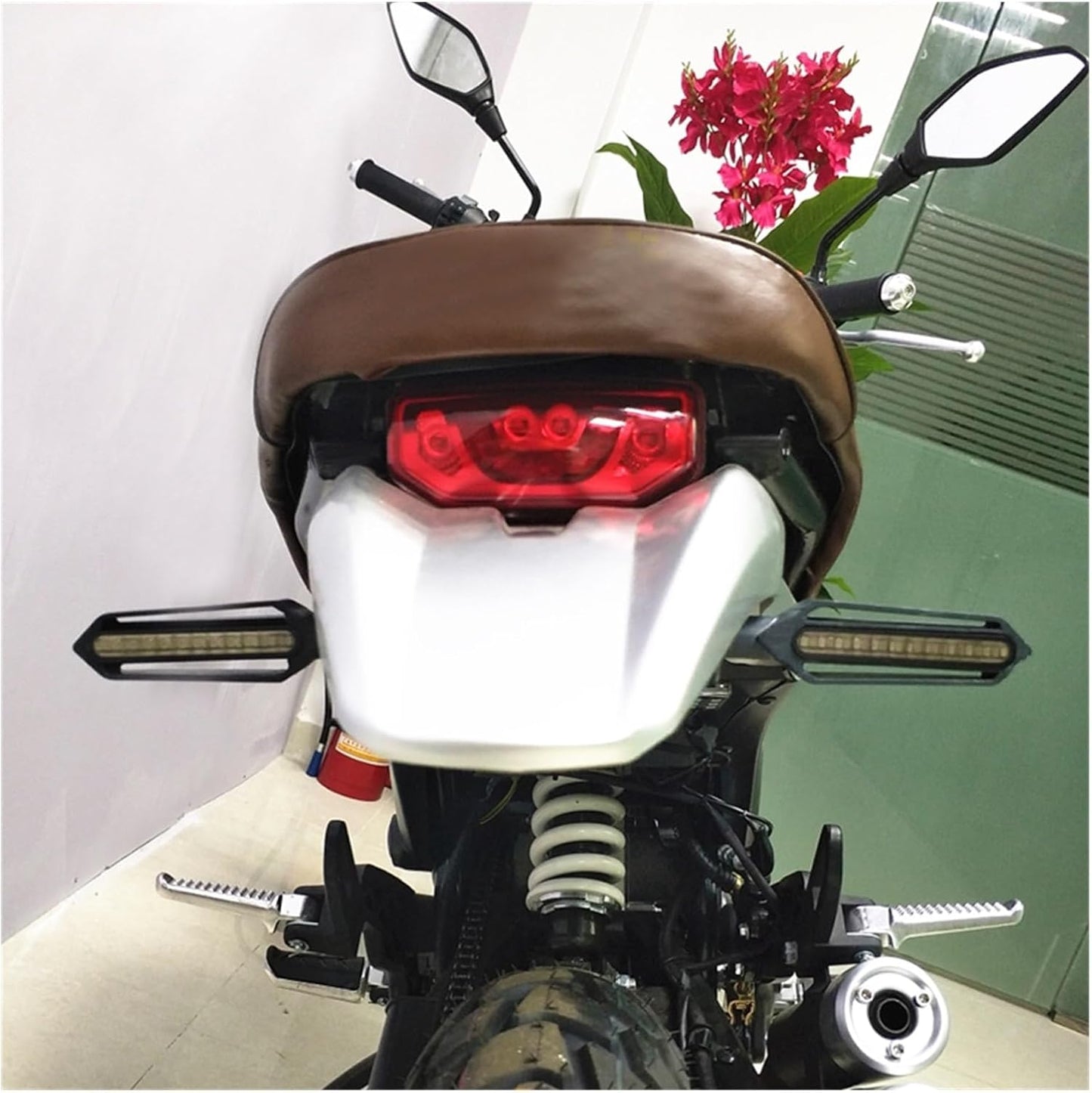 Turn Indicator 24LED Turn Signal Light Motorcycle Flowing Flashing Blinker Brake Day Running Light Flasher Relay Stop Signal Lighting