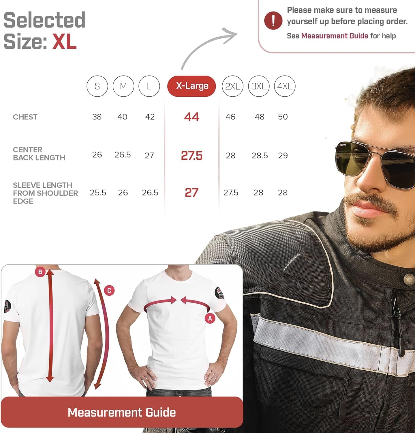 Waterproof Motorcycle Jacket Men Polyester Padded Biker Jacket Men with CE Armor Powersports Protective Jackets Featuring Padded Collar for Comfort.