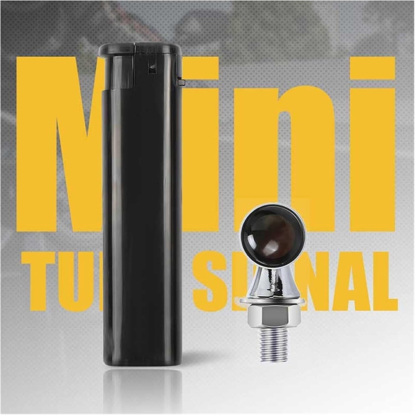 Turn Indicator Aluminium Motorcycle Led Turn Signal Light Black/Chrome Amber Flasher Rear Turn Signal Lamp Indicator for Bobber 12V