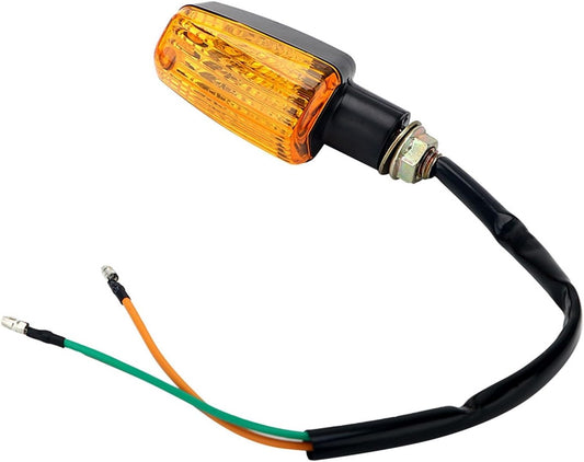 Turn Indicator 2Pcs Motorcycle Mini Turn Signal Light Yellow LED Universal Motorcycle Light Blinkers Flasher Amber Blinker Moto Accessories