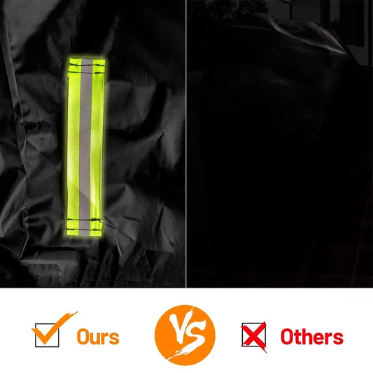 210D Oxford Motorcycle Cover All Season,Universal Weather Durable Quality Waterproof Sun Outdoor Protection Scooter Shelter Tear Proof Night Reflective-97 X 42 X 50 Inch