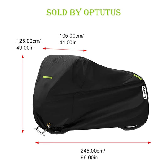 210D Oxford Motorcycle Cover All Season,Universal Weather Durable Quality Waterproof Sun Outdoor Protection Scooter Shelter Tear Proof Night Reflective-97 X 42 X 50 Inch